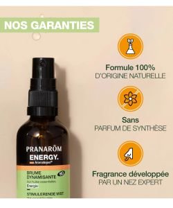 Aromaboost Energy - Brume dynamisante BIO 50 ml BIO, 50 ml